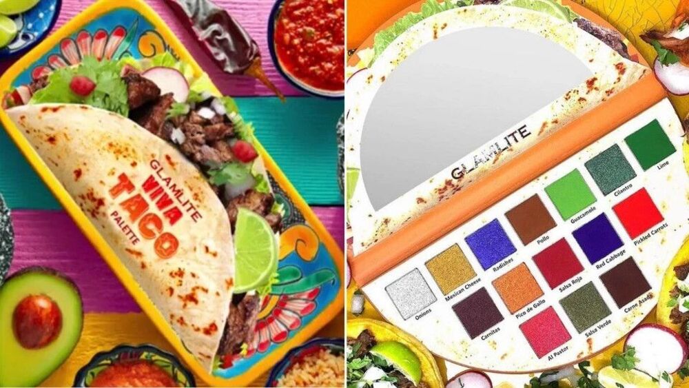 GlamLite Cosmetics Viva Taco Eyeshadow Palette 15 Shades New in Box